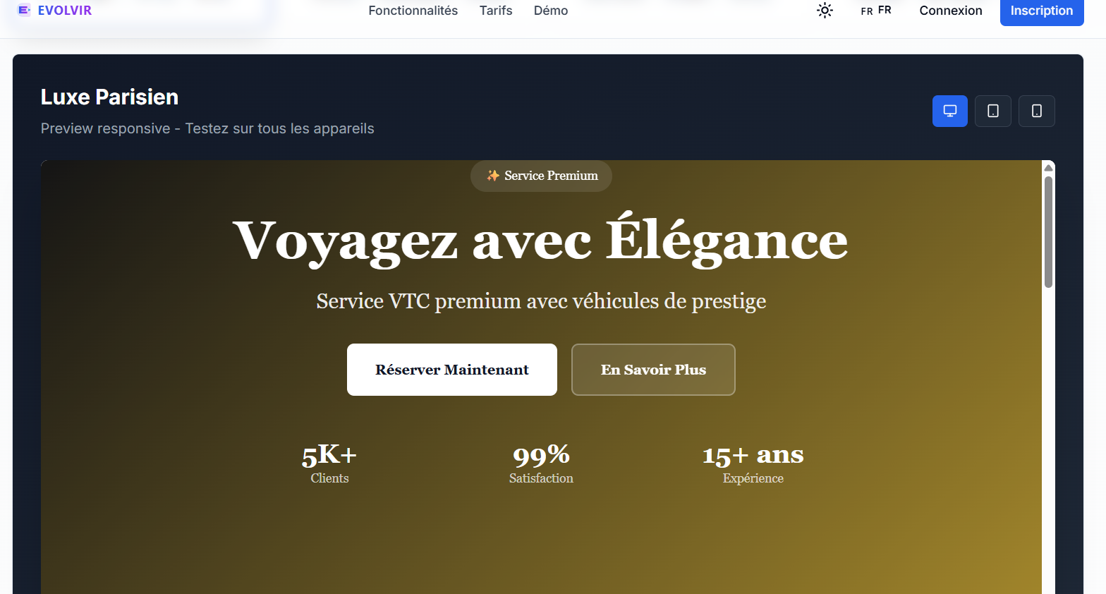 Créateur de site Evolvir 2