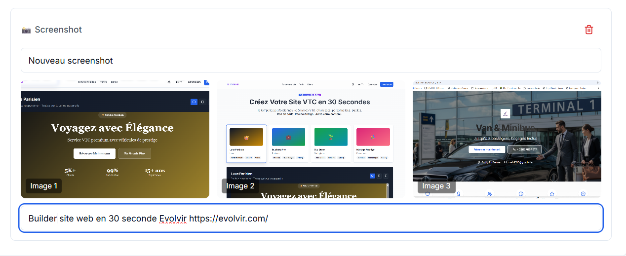 Créateur de site Evolvir 1