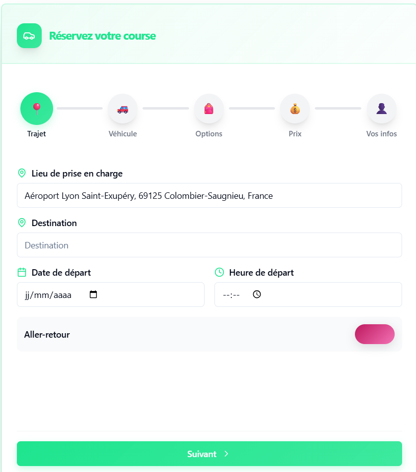Dashboard Evolvir - Gestion complète VTC 1