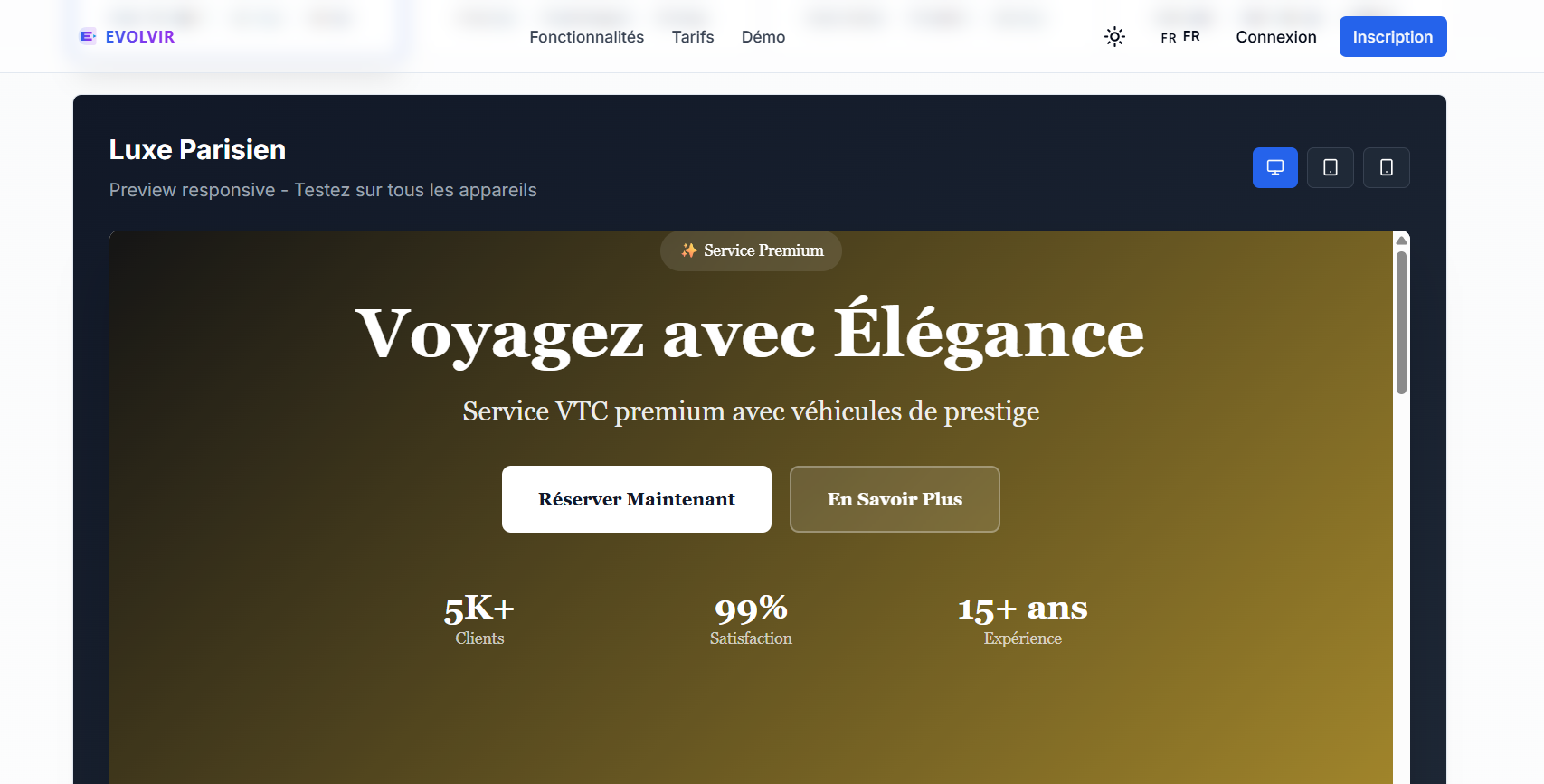 Créateur de site Evolvir 2